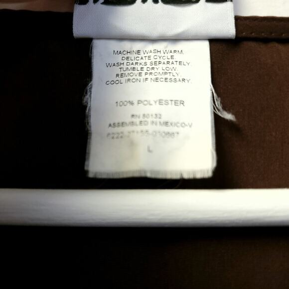 Bonworth Tank Top Shirt Size Large Womens Wide Strap Polyester Silky Used - Picture 4 of 8